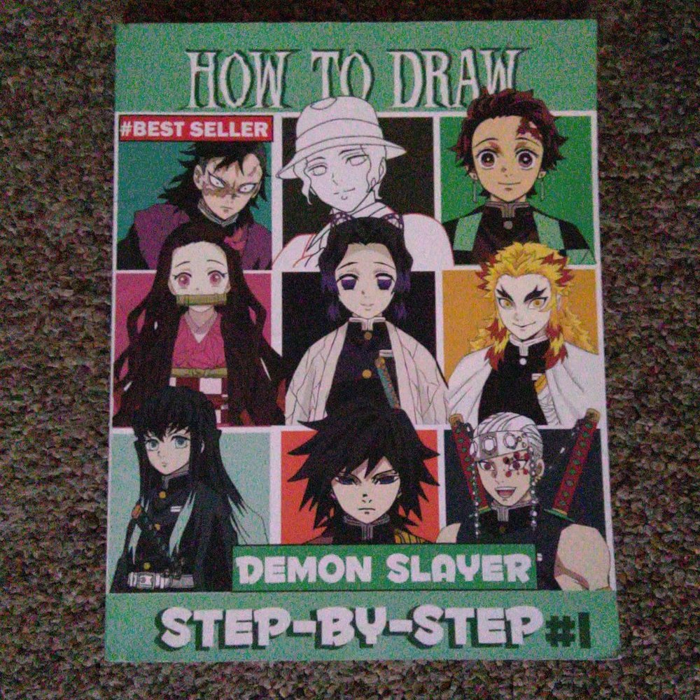 Step by step how to draw (Demon Slayer)